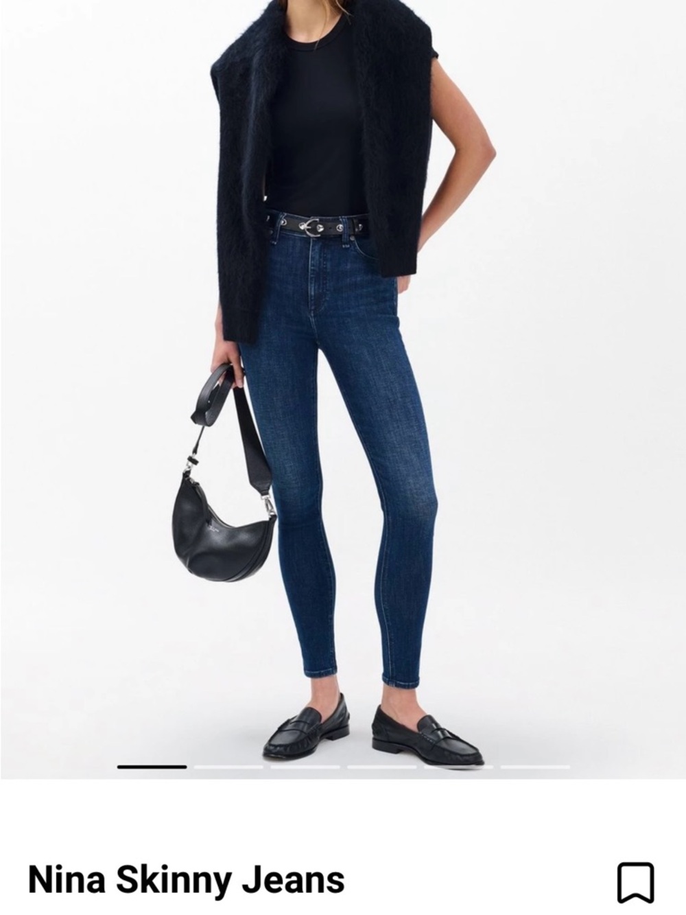 rag & bone Nina Skinny Jeans distressed